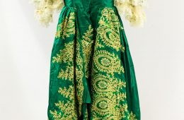Green sequin dress