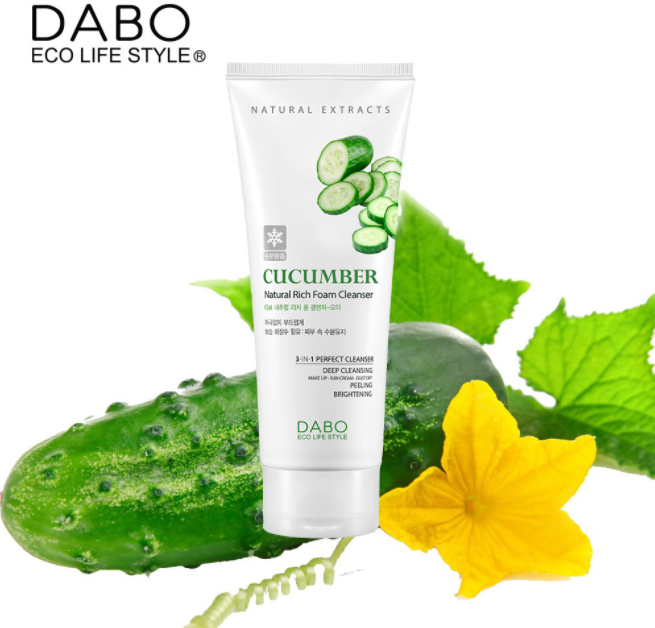 Dabo Natural Rich Foam Cleanser – Cucumber