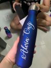 Personalised Stainless Steel Thermal Flask/Water Bottle/Gifts (Navy Blue)