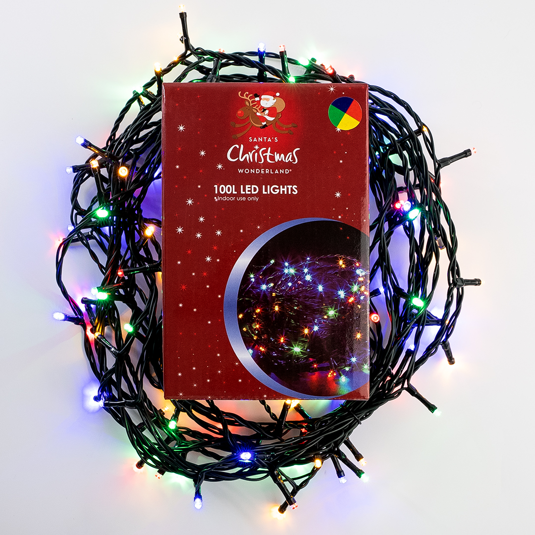 Christmas Chasing Light (Green Wire / Multi Colour LED)