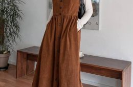 Corduroy Cami Dress Without Tee
